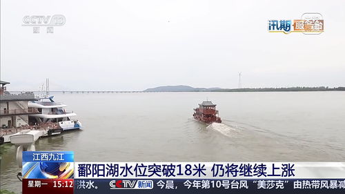鄱阳湖水位突破18米 仍将继续上涨